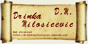 Drinka Milošičević vizit kartica